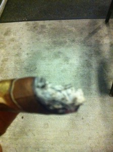 Uneven Cigar Burn