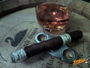 Liga Privada T52 paired with Old Forester Birthday Bourbon