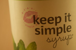 Kiss Keep It Simple Syrup_Close Up Label