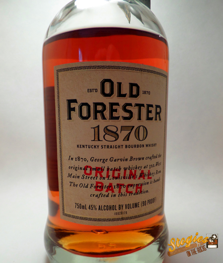 Old Forester 1870 - Label